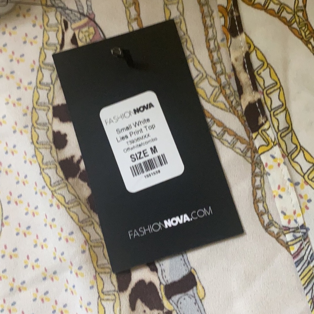 🐆 NWT fashion nova tie top! - Picture 4 of 6